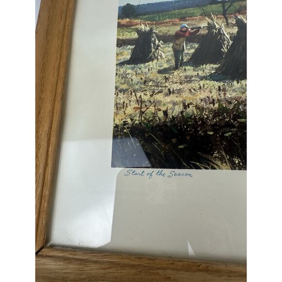 Vtg Aiden Lassell Ripley Signed Print Start Of The Season Framed Picture Artwork - Picture 5 of 10